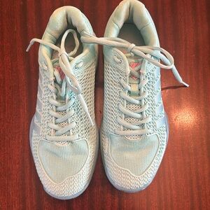 K-Swiss Women's Express Light Pickleball Shoes Aruba Blue Neon Pink 7